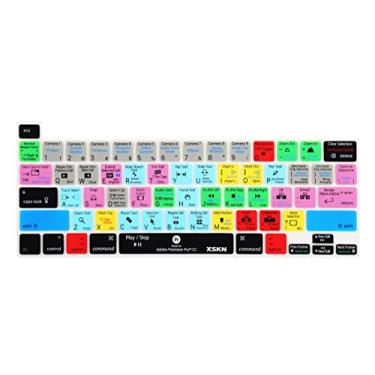 Imagem de XSKN Capa para teclado Premiere Pro CC English Silicone Shortcuts para modelos Touch Bar 2019 MacBook Pro 16 polegadas A2141 2020 MacBook Pro 33.8 cm A2251/A2289/A2338 M1 versão EUA