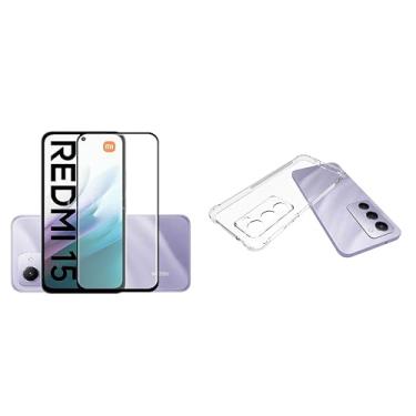 Imagem de Kit Capa Capinha Anti Impacto + Película De Vidro 3D 9D Para Xiaomi Redmi 15 4G