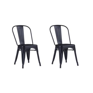 Imagem de Conjunto 2 Cadeiras Iron Fosca Rivatti Móveis Preto