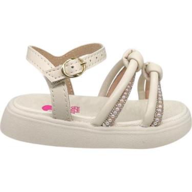 Imagem de Sandália Infantil Bebê Menina Papete Com Brilho Molekinha 2733103, Bra