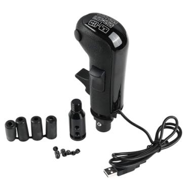 Imagem de Generic Adaptador USB Truck Simulator Shifter Preto Compatível 8mm 10mm 12mm Volante Acessório Manopla de Câmbio para G29 G920