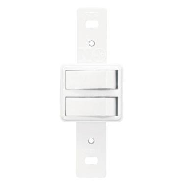 Imagem de 2 Interruptores Simples 10a 250 Volts Sistema Externo - 0603 - Fame Interruptor De Embu...