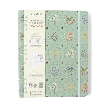 Imagem de CADERNO ORGANIZADOR JARDIM PAUTADO & PONTADO 17X24 VERDE
