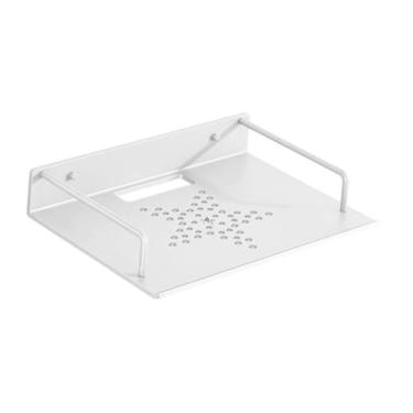 Imagem de KiBcsLic Suporte de parede para projetor, suporte para projetor, modem, roteador multifuncional, de parede para alto-falante, quarto, banheiro, Prata, 28.5x21cm