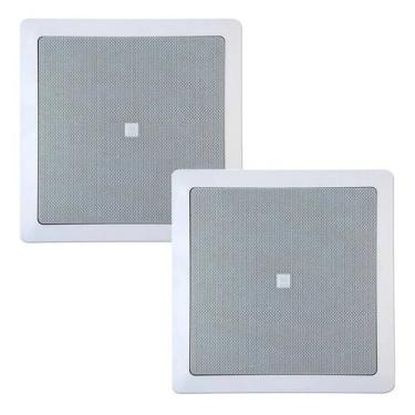 Imagem de Arandela Jbl Acustica Para Embutir Teto Quadrada 6Co2R 6 25w Rms Cada,