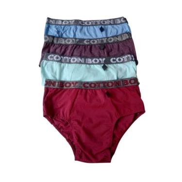 Imagem de Cueca de Algodao  kit 3 peças Adulto Slip  Cueca Algodão - Nina Moda I