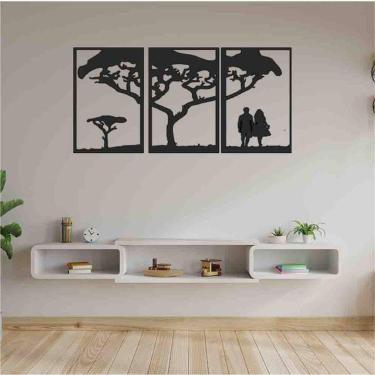 Imagem de Quadro Decorativo Árvore E Casal Vazado - Mdf 3Mm 001