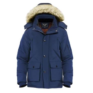 Imagem de Casaco espesso de inverno JYG Warm Puffer Parka Jacket Masculino
