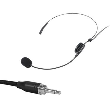 Imagem de Microfone headset c/ fio p/ body pack,Uni,9,7 mm,rosca externa - Aj So