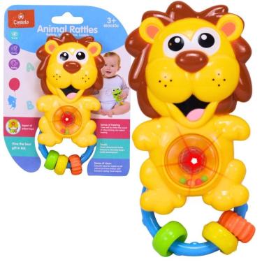 Imagem de Chocalho Mordedor Infantil Leãozinho Com Som E Luz - Castela