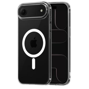 Imagem de Capa Capinha Case para (iPhone 17 Air) Magnética Carregamento por Indução Transparente Premium Anti Impacto, Anti Amarelamento, Proteção de Câmera (iPhone 17 Air)