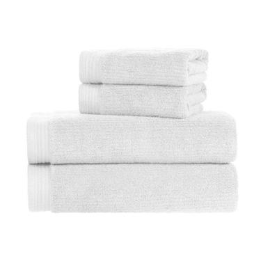 Imagem de Kit Jogo De Toalhas Karsten 4 Peças Banho e Rosto Imperial Fio Pentead