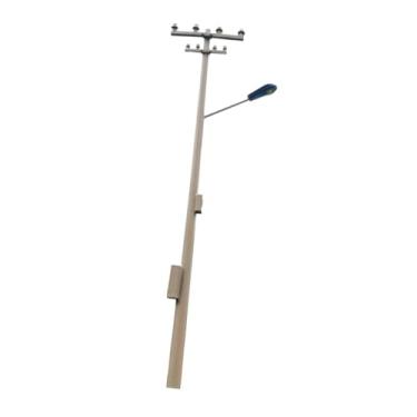 Imagem de Dynwave Poste de energia em escala N, poste telefônico, 3V, acessório para layout de, decoração em miniatura 1:150 para layout de micropaisagem de