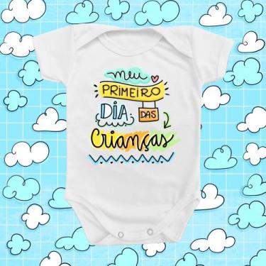 Imagem de Body de Bebê Roupinha Primeiro Dia das Crianças Menino Presente Comemo