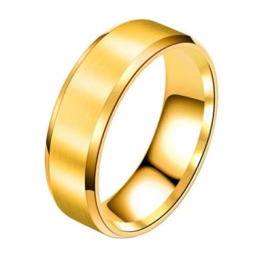 Imagem de Anel de amor para mulheres, homens, meninas, meninos, crianças, aço de titânio, joia de ouro 18K, unissex, adulto, casamento, aniversário, presente de aniversário, Titânio, Sem pedra preciosa