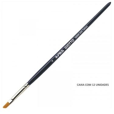 Imagem de Pincel Chato N° 4 Art 600 Taklon Giotto - Caixa 12 Unid.