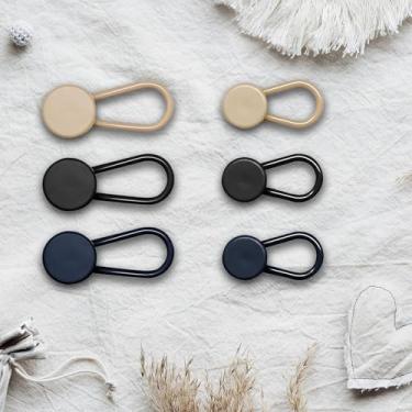 Imagem de Extensor de botão de calça com 18 peças, extensores de cintura flexíveis, botões de jeans para camisas, extensores de colarinho de silicone para mulheres e homens (3 cores)