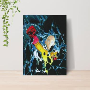 Imagem de Genérico, Quadro One Punch Saitama Anime A4 | Placa MDF 05