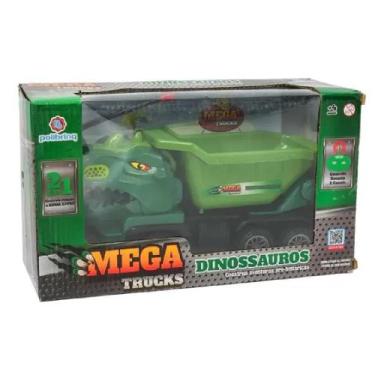 Imagem de Carrinho Controle Remoto Dinossauro Caçamba - Polibrinq