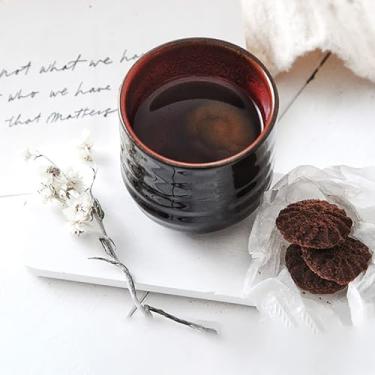 Imagem de Conjunto de chá de cerâmica estilo japonês, xícara de chá e café, conjunto de erva mate, xícara mate de cerâmica CB06