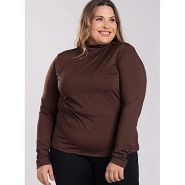 Imagem de Blusa Feminina Manga Longa Plus Size Térmica Peluciada - Serena-Feminino