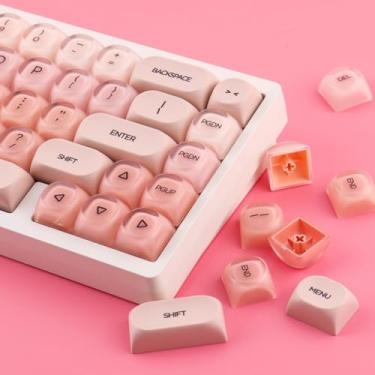 Imagem de ILYCHEEGAMI PBT Keycap HOA Liquid Foundation Pink Semi-Permeable Matte Surface Applicable Mechanical Keyboard Switch (HOA-Liquid Foundation)