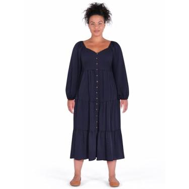 Imagem de City Chic Vestido feminino plus size - Tiana, Azul marino, 54