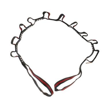Imagem de Luzhengyang Corrente de margarida 22KN 20 mm com laço de acesso por corda para escalada em rocha rede ioga montanhismo acampamento - alta resistência, desgaste - equipamento - 180 cm