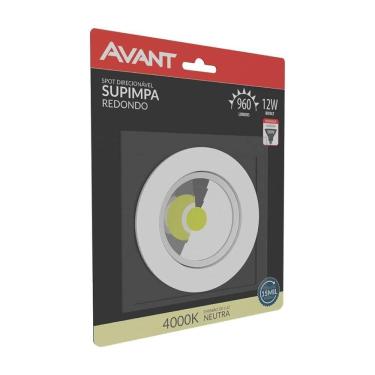 Imagem de Spot Led Embutir Redondo Bivolt 12w 4000k Avant