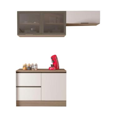 Imagem de Armario de Cozinha Etna com 4 Portas 3 Gavetas e Rodapé