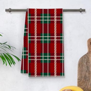 Imagem de Toalhas de Natal, toalhas de cozinha de Natal Buffalo Check Kitchen Collection, microfibra de secagem rápida, prato sustentável, ultra absorvente, reutilizável, limpeza-7