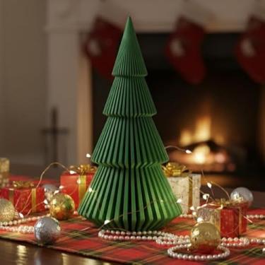 Imagem de Árvore de Natal Minimalista Decorativa para Mesa – Design Moderno