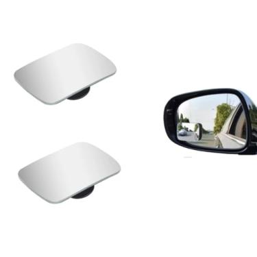 Imagem de AutoCabins Pacote com 2 espelhos de ponto cego em forma de coração para carros - acessórios universais fofos de espelho convexo para mulheres, segurança aprimorada para carros, SUVs, motocicletas e