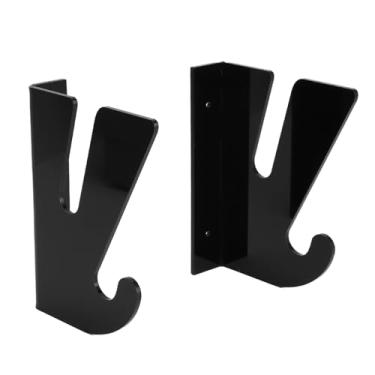 Imagem de Mingzhe Suporte de Montagem na Parede do Skate Acrílico Horizontal Display Rack Gancho de Armazenamento para Garagem Casa (Preta)