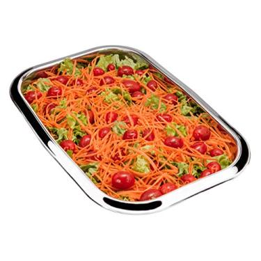 Imagem de Travessa Retangular Grande em Aço Inox - Zanella