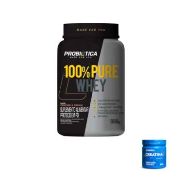 Imagem de Kit 100% Pure Whey 900g Sabor Cookies and Cream + Creatina Pura Monohidratada 300g