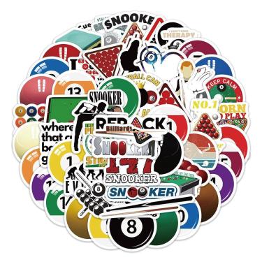 Imagem de Adesivos de bilhar, vinil impermeável, anime, 60 unidades/lote