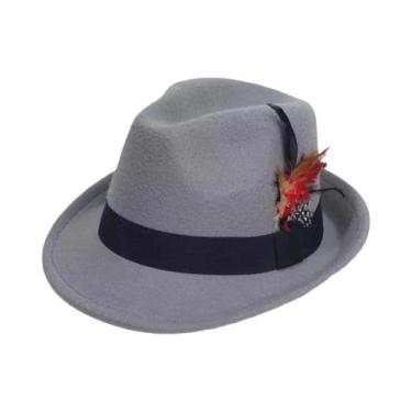 Imagem de Chapéus De Lã Com Plumas Para Outono E Inverno Femininos Estilo Europe