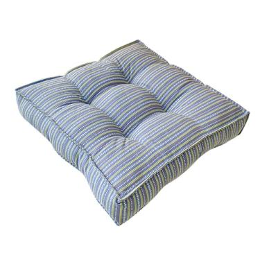 Imagem de Generic Almofada de chão para assento, pufe de chão, almofada de assento quadrada macia para cadeira de jantar, cadeira para banco de ioga, cerimônia, Azul