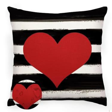 Imagem de ARGOOFG Capas de almofada para atividades ao ar livre, dia dos namorados, 45,7 x 45,7 cm, decoração à prova d'água, decoração para o dia dos namorados, dia das mães, para sofá, sala de estar