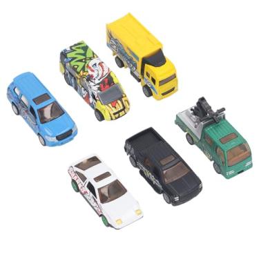 Imagem de Hztyyier Kit de Modelo de Carro Em Liga Metálica 1:64, Conjunto de Brinquedos Educativos Realistas para Crianças, Kits de Modelo de Veículo para Crianças