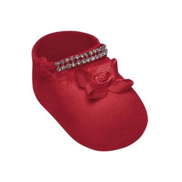 Imagem de Sapatinho Selene Baby 1003.001 Lacinho T. 0/5 meses, U, 850, Vermelho