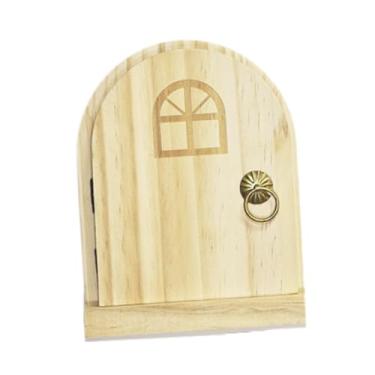 Imagem de FLCPJGV Adesivo de Parede para Interruptor de Porta de Madeira, B, Tamanho real