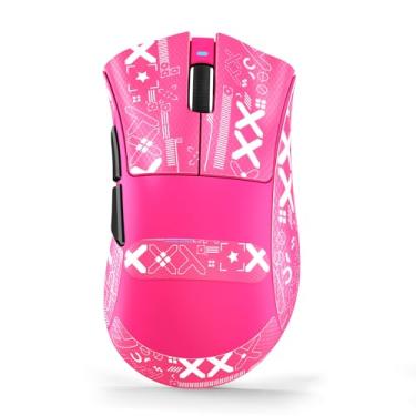 Imagem de MAMBASNAKE Mouse para jogos sem fio ATTACK SHARK V3, sensor óptico ajustável 25K DPI PAW3311, ergonômico de 62 g, leve, 5 botões programáveis, bateria de 500 mAH, 2,4 G/BT/USB-C com fio para PC