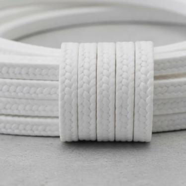 Imagem de Gaxeta de Teflon 7/8'' para Alimentos, Refrigerantes e Químicos, Branca, 1kg