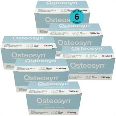Imagem de Osteosyn 660mg vitaminas cães e gatos 60 comprimidos konig kit com 6