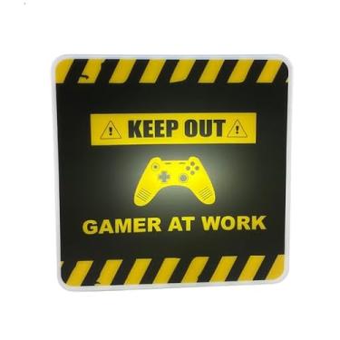Imagem de Luminária Box Slim “Game At Work” USB – Iluminação Gamer Decorativa LED 5W