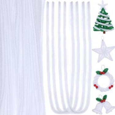 Imagem de RoundFunny 400 peças de limpadores de cachimbo extralongos de 61 cm haste de chenille limpadores de cachimbo criativos suprimentos de artesanato bastões difusos para decorações de festivais cabelo DIY