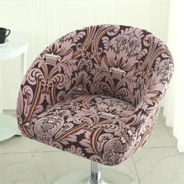 Imagem de Capas de banco de bar antiderrapantes, capa de cadeira com detalhe arredondado, protetor decorativo de poliéster macio, fundo elástico, para bancada, cozinha, sala de jantar, tipo 02, tamanho regular