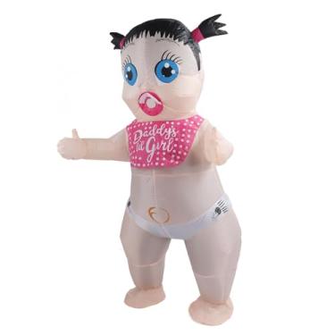 Imagem de Generic Menina Engraçado Traje Inflável Leve Inflável Boo Boo Roupa do bebê para Festas de Aniversário